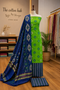 Unstitched suit-Bagru cotton suit-40