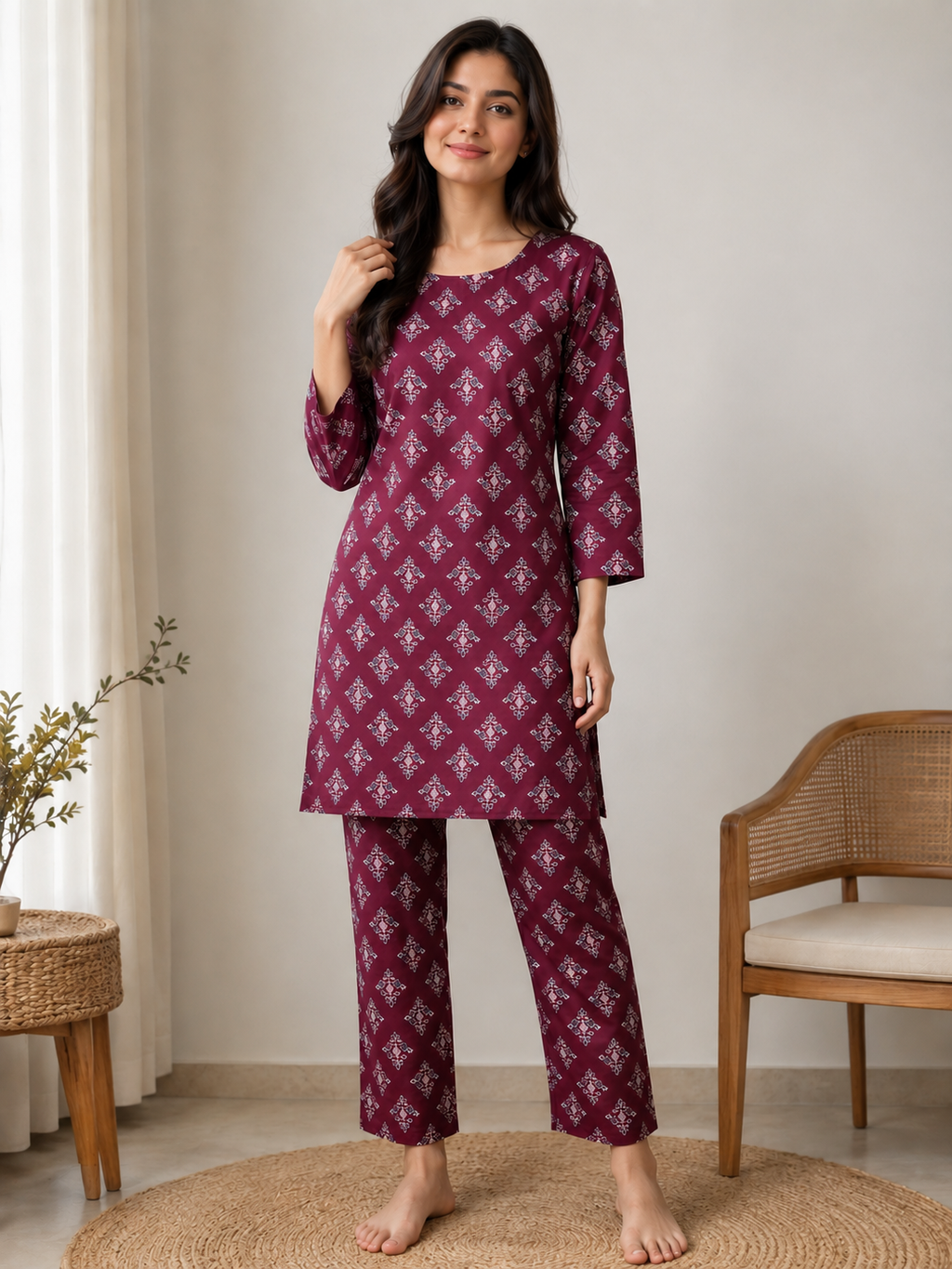 CO-ORD SET GAJJI SILK