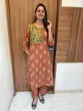 Jaipuri cotton,sanganeri hand blocked co-ord set