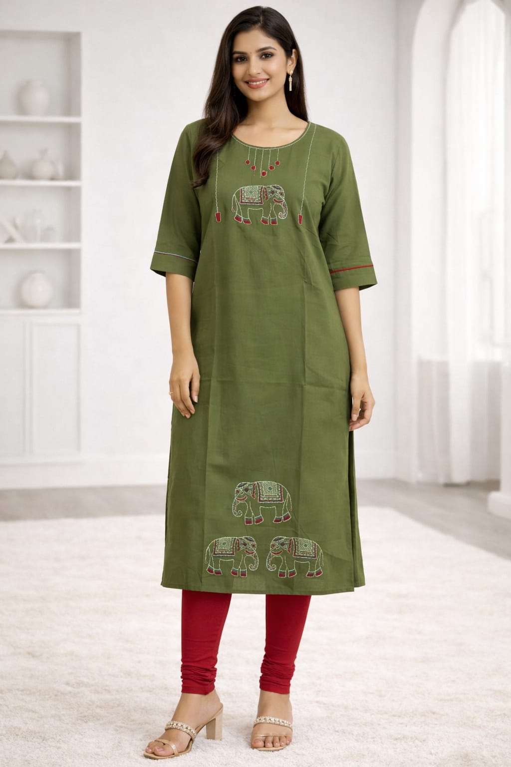Mul chandei kurti elephant-45