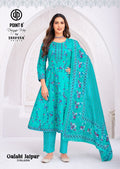 Anarkali cotton suit-Kurta,pant & duppata set