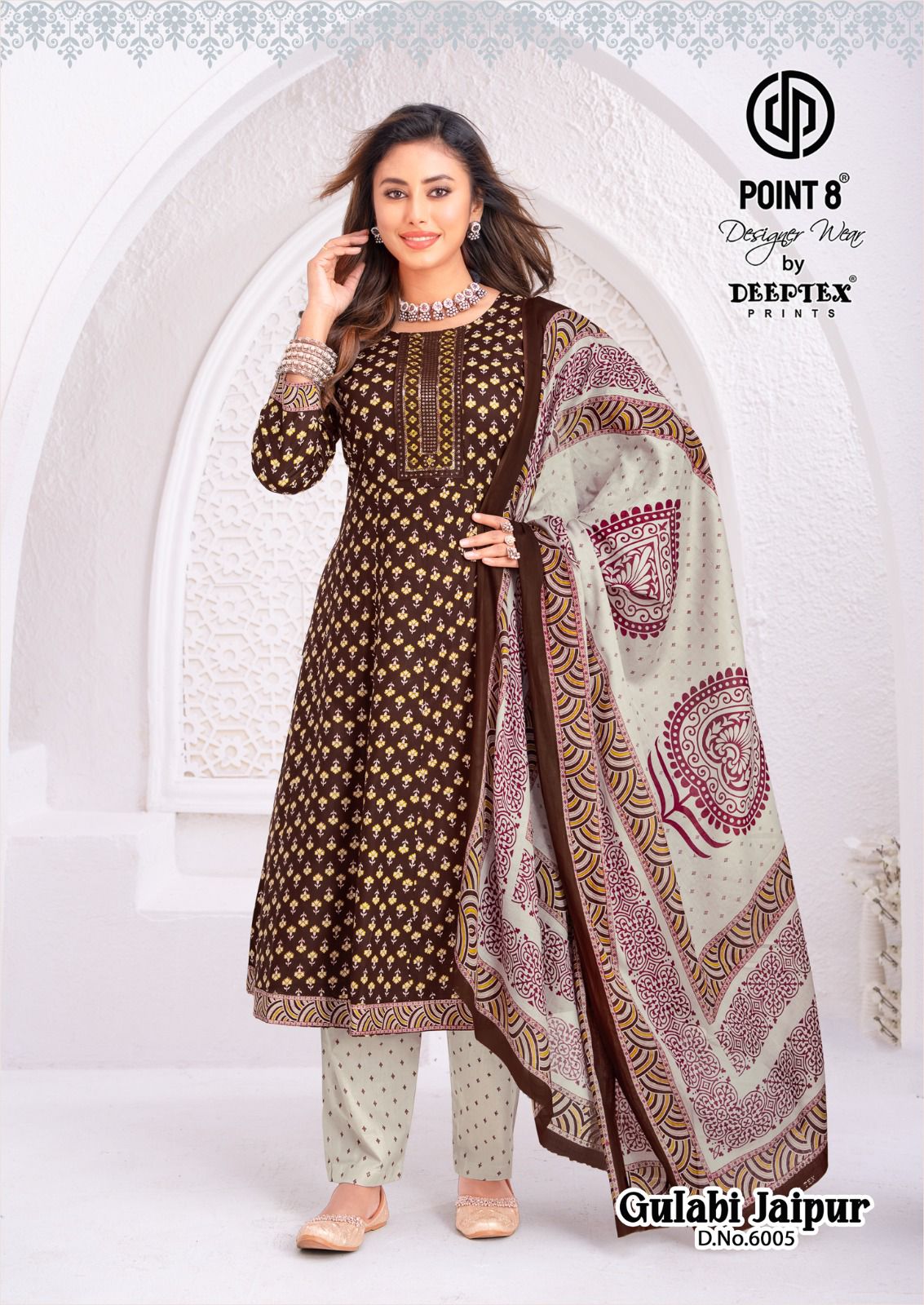 Anarkali cotton suit-Kurta,pant & duppata set