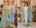 Semi stitched suit- pure cotton, kantha work