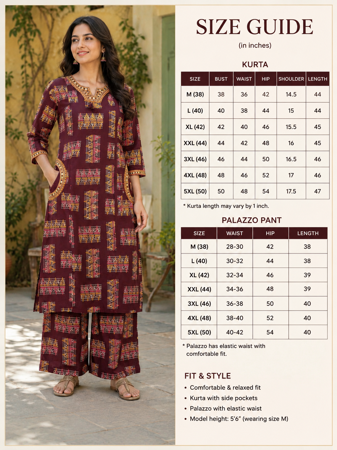 Jaipuri cotton,sanganeri hand blocked Co-Ord set
