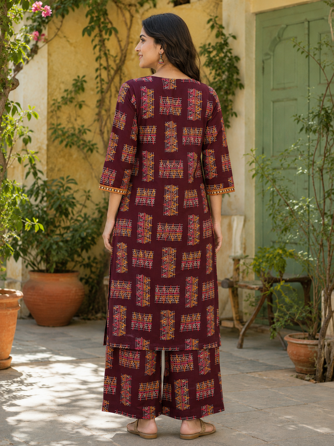 Jaipuri cotton,sanganeri hand blocked Co-Ord set