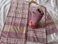 Unstiched suit-Batik print with lagda paati
